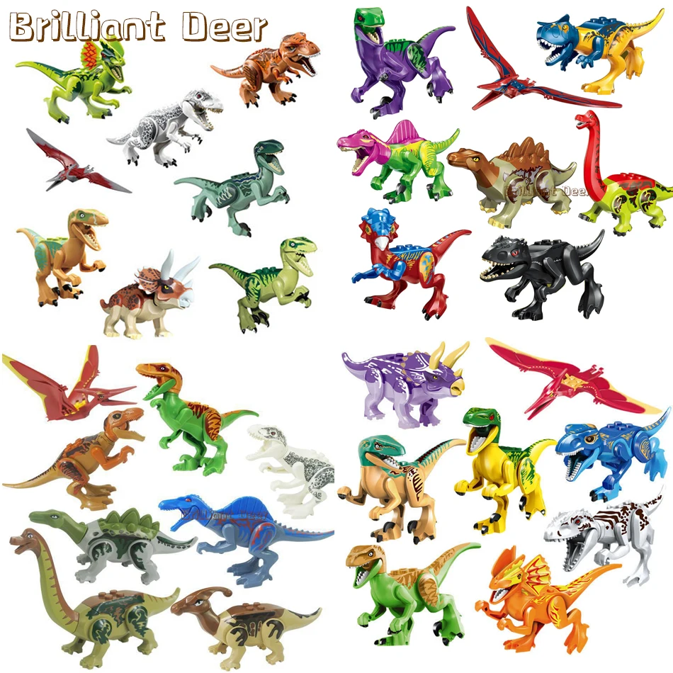 Фигурки-Динозавры юрского периода тираннозавр виверн Велоцираптор стегозавр