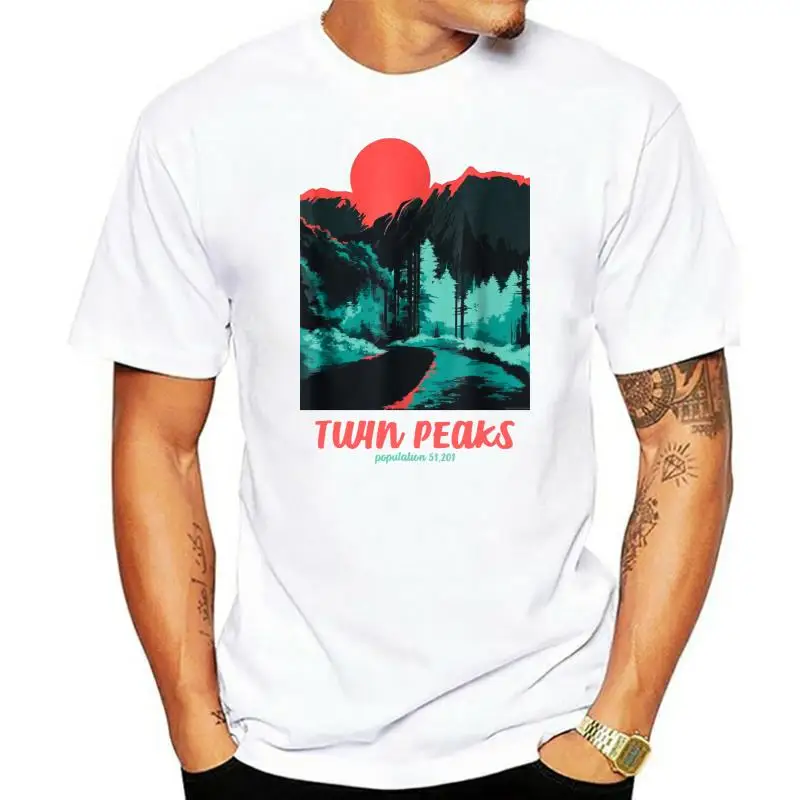 

Классическая тональная цветная поп-постер с графическим рисунком Твин Пикс