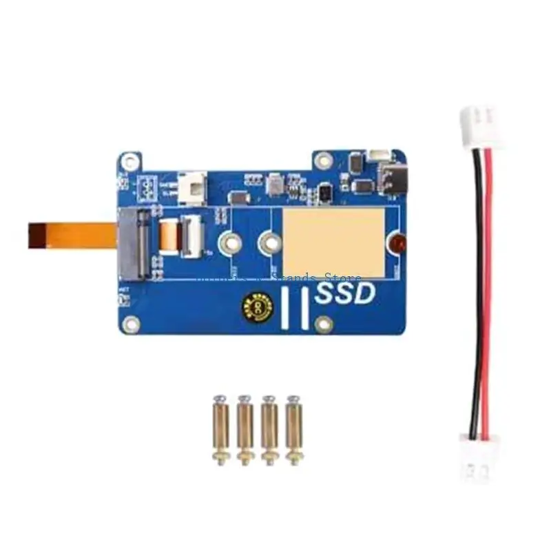 Фото Плата адаптера SSD Y4UE MPS2280P PCIe к M.2 NVME для платы расширения RPi 5 №2
