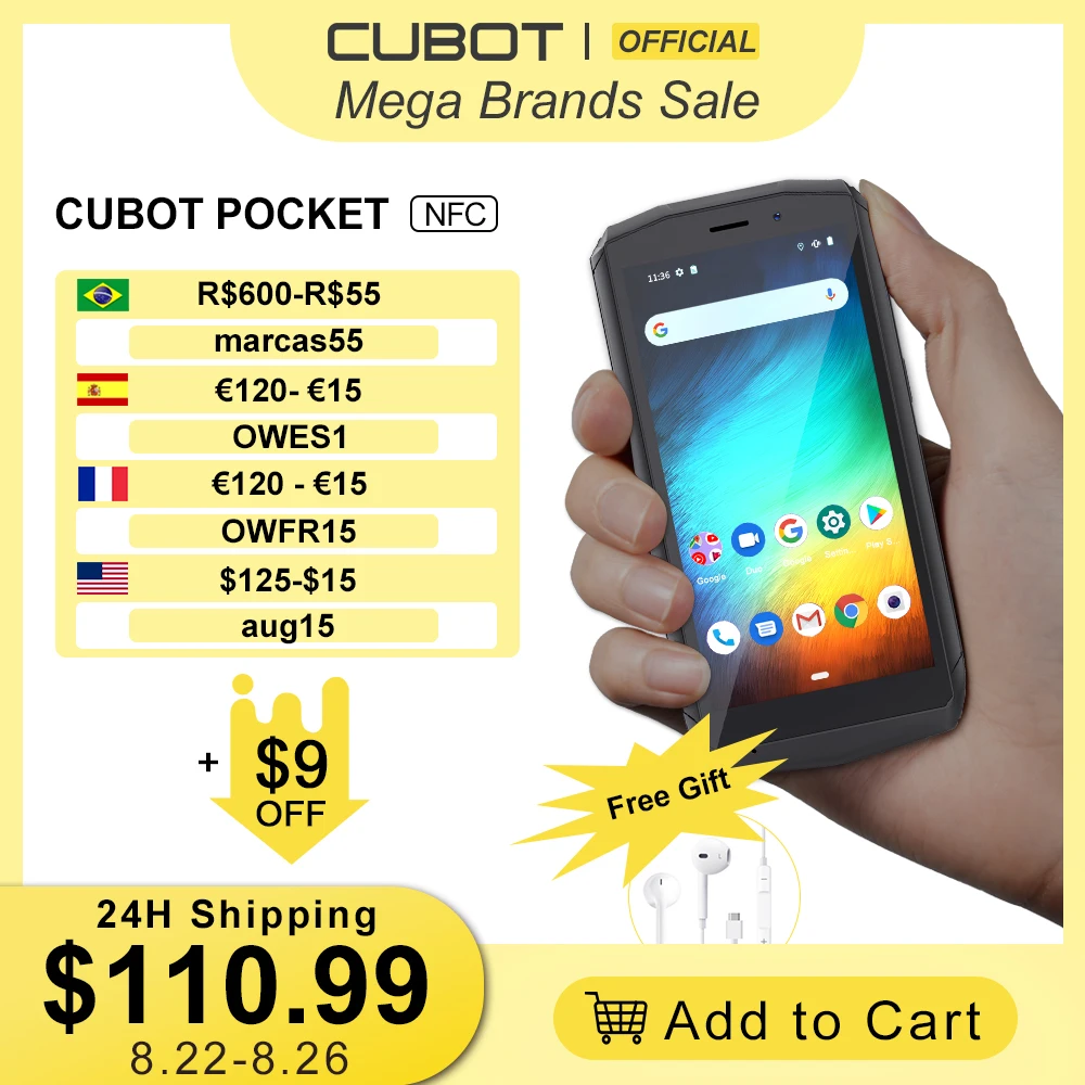 Купить Смартфон Cubot Pocket 4