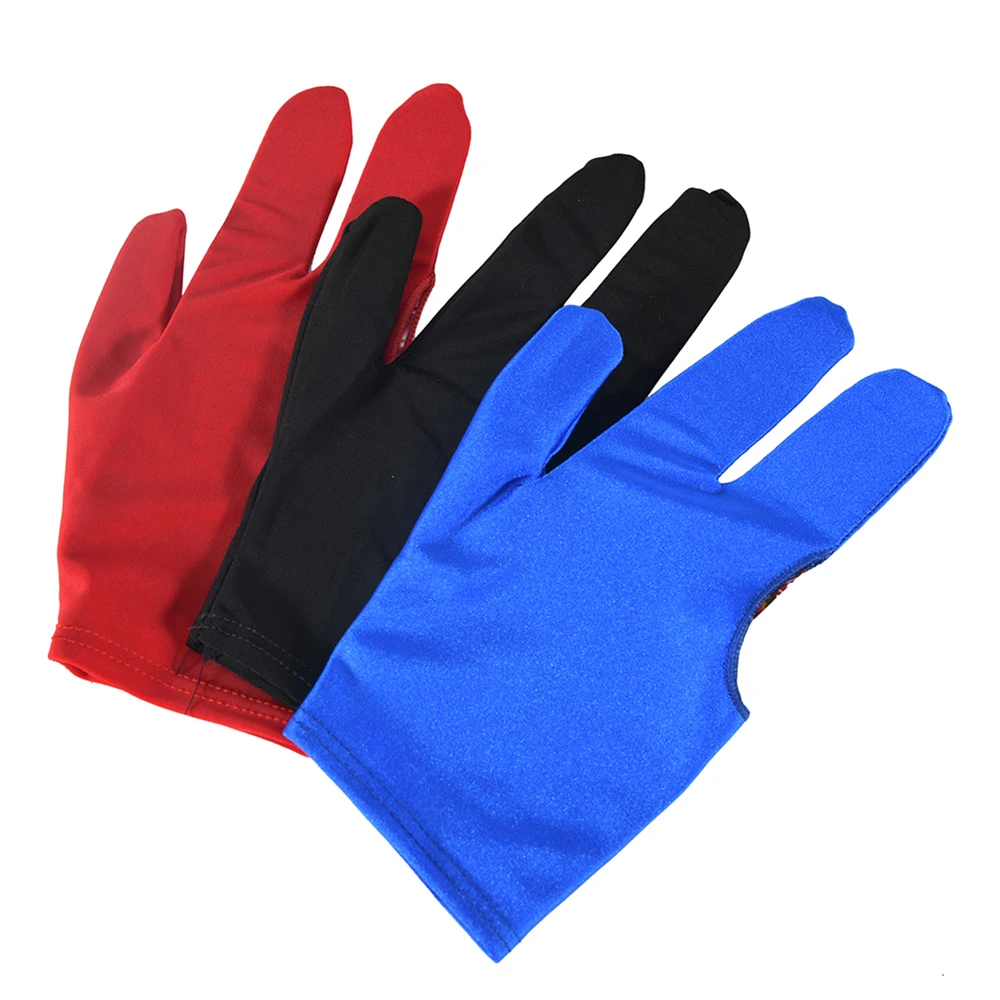 

Elasticity Snooker Pool Billiards Cue Gloves Billiard Three Finger Glove 8 Balls 9balls GlovesBilliard Billiard Accessories