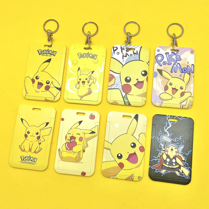 

Pokemon Cartoon Pikachu Lovely Badge Work Transfer Campus Student Keyring Id Card Lanyard Phone Rope Holder Lariat Keychain