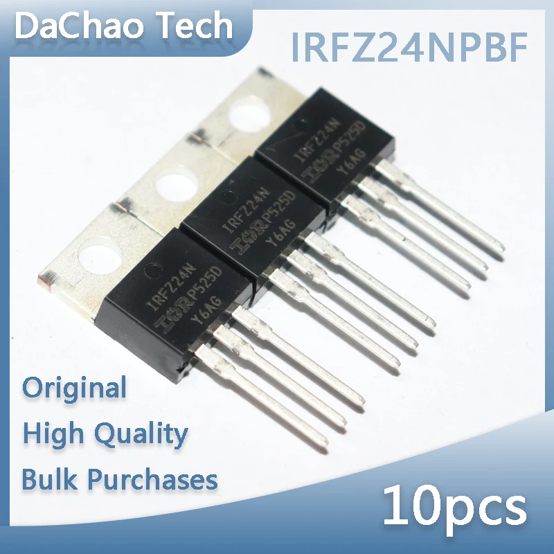 

10pcs IRFZ24NPBF IRFZ24 17A 55V Fairchild FET TO-220 Original New
