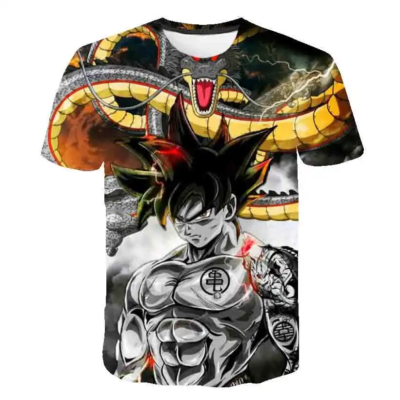

Kids Boys T-shirt Baby Short Sleeve Dragon-Ball Z Tops Children Summer Print 3D T shirt 4-14 Years Boy Girl Goku Vegeta T Shirts