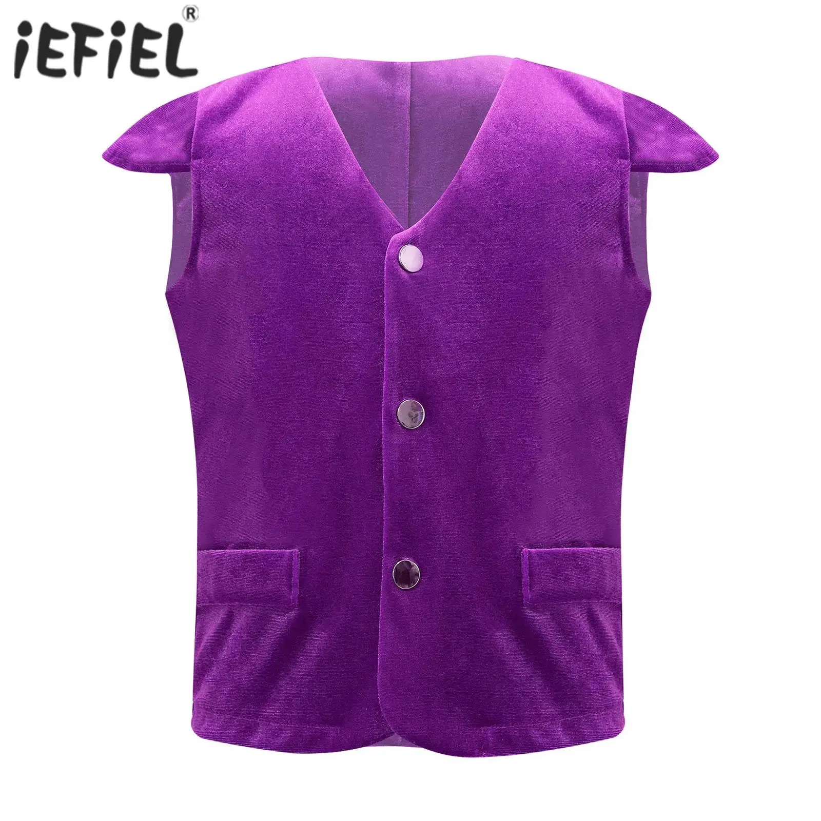 

Детский бархатный костюм для мальчиков, жилет, средневековая Женская жилетка для костюмированной вечеринки на Хэллоуин, карнавал, женский жилет, куртка, пальто
