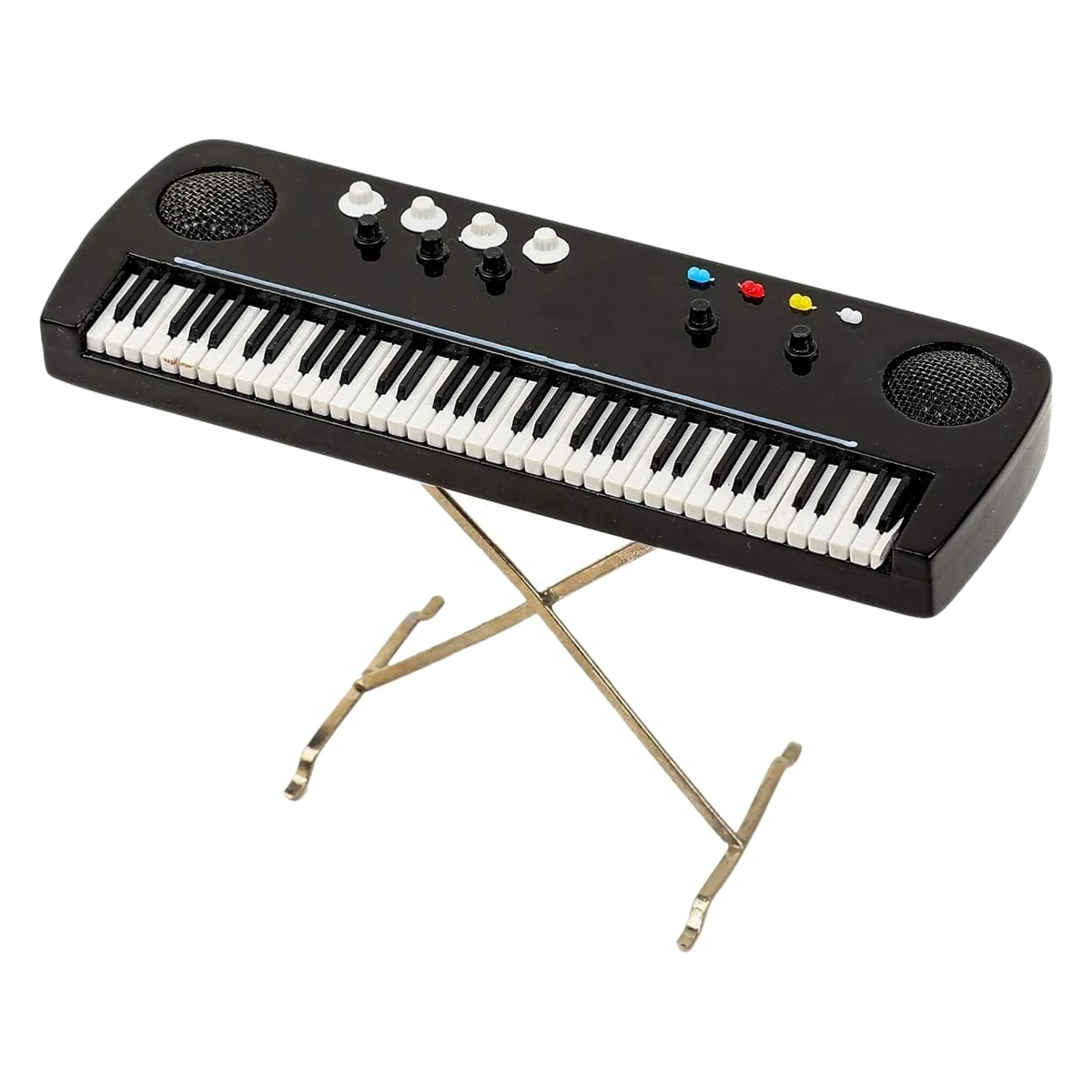 

Miniature Electronic Organ Mini Musical Instrument Mini Electronic Keyboard With Case Miniature Dollhouse Model Ornament