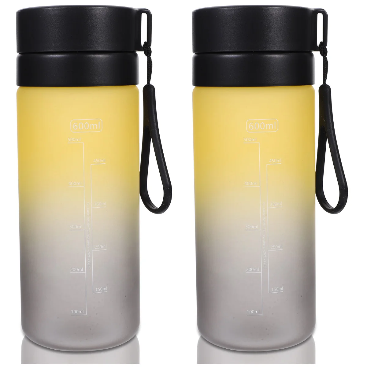 

2pcs Outdoor Sports Bottle Large Capacity Bottle Lightweight Bottle Bottle