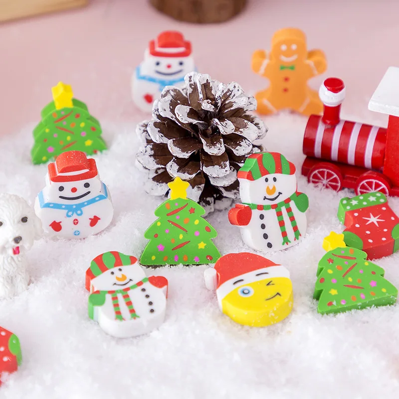 7 шт./компл. креативная Рождественская длинная полоса в коробке резиновая