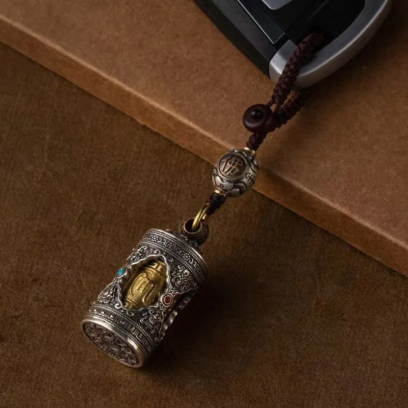 Gawu коробка подвеска в форме сердца Sutra охранники удачи для мужчин и женщин