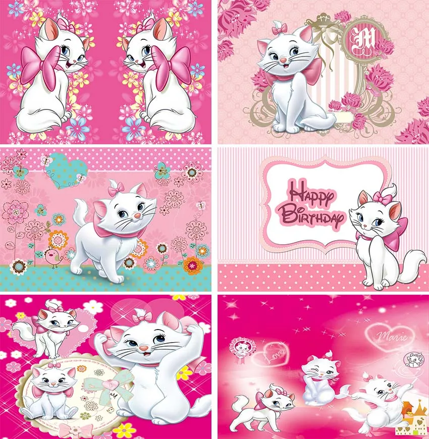 Виниловый фон для фотосъемки с изображением кошек-Марей |