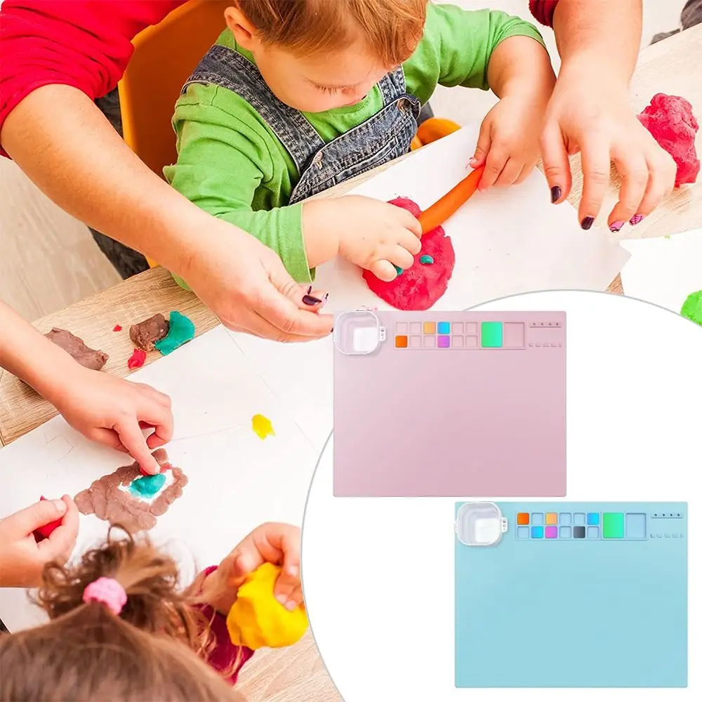 

Силиконовый литой коврик для рисования, подстилка для масляной живописи, силиконовый коврик для стола