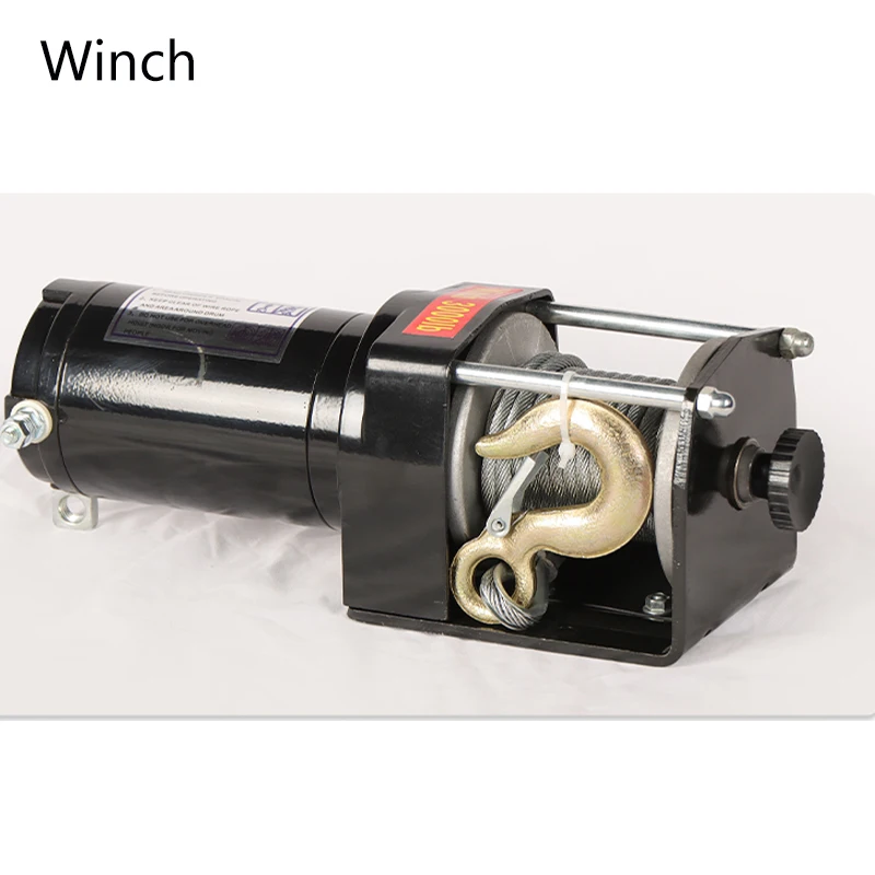 Электрическая Лебедка 12 В для внедорожников, самоспасательная Лебедка для транспортных средств, электрическая лебедка 24 В, лебедка, удобный маленький кран