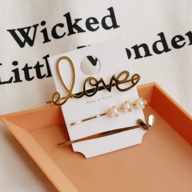 2/3/4 шт./набор женские металлические заколки для волос |