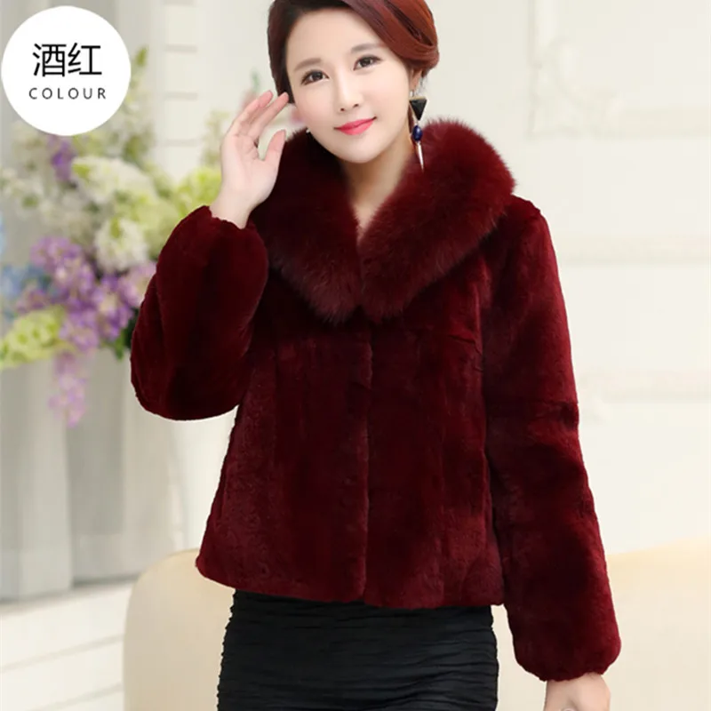 Enlarge Panic Buying Coats Woman Winter 2022 Fur Coat Fur Fox Fur Thick Winter Office Lady Other Fur Real Fur Winter Jackets 2022 Woman