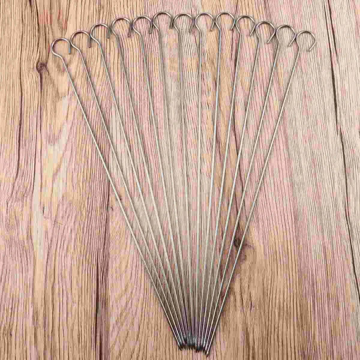 

Skewer Kabob Skewersmetal Grilling Stainless Steel Stick Barbecue Bbq Meat Roastinghandle Rib Grill Yakitori Vegetarian