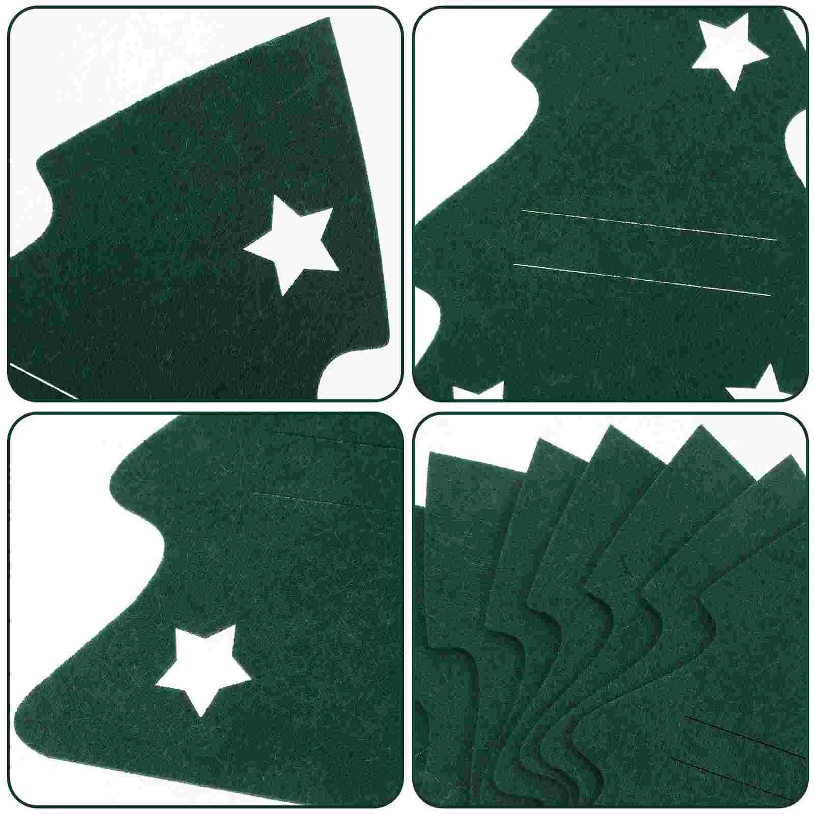 8-комплект зимней рождественской елки набор сумок для столовых приборов