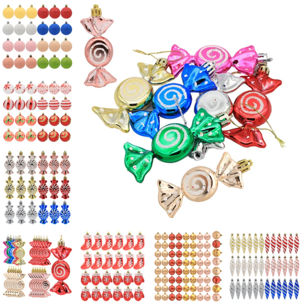 

Рождественские елочные украшения, рождественские шары, конфетные ранди, Рождество 2023, новогодние и рождественские украшения, подарок для детей, Рождество 2022