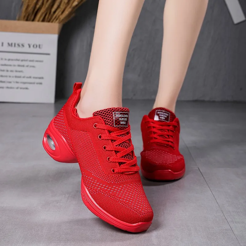 SENAGE Professional Dance Shoes Sports Soft Outsole Breath Woman Practice Shoes Modern Dance Jazz Dance Sneakers Zapatos