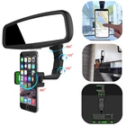 Автомобильный держатель для телефона многофункциональный вращающийся на 360 градусов Автомобильный держатель для зеркала заднего вида подвесной кронштейн держатель для сотового телефона в автомобиле