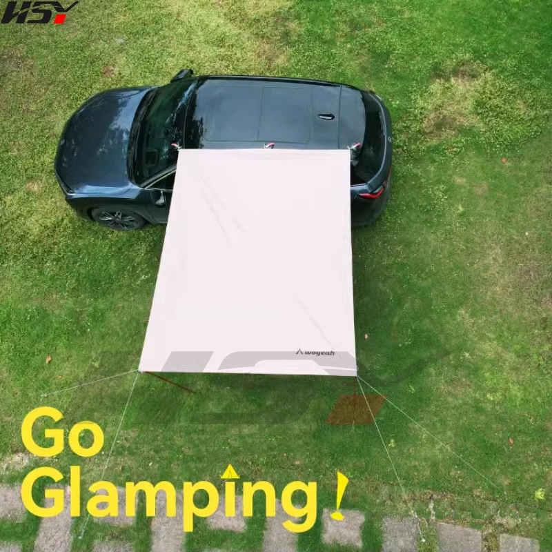 Универсальный автомобильный боковой навес SUV с черным покрытием PU5000mm