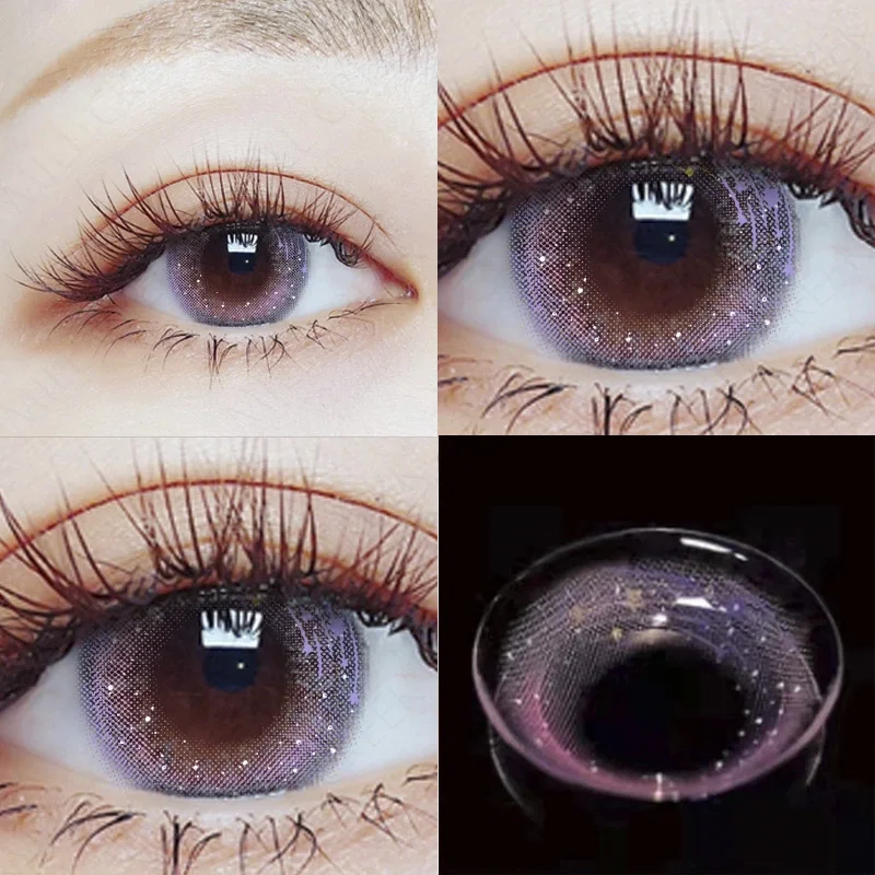 

YIMEIXI Contact Lenses Myopia Degree Color Contact Lenses Prescription Natural Cosmetic Dioptric Eye Yearly Use 2pcs/pair