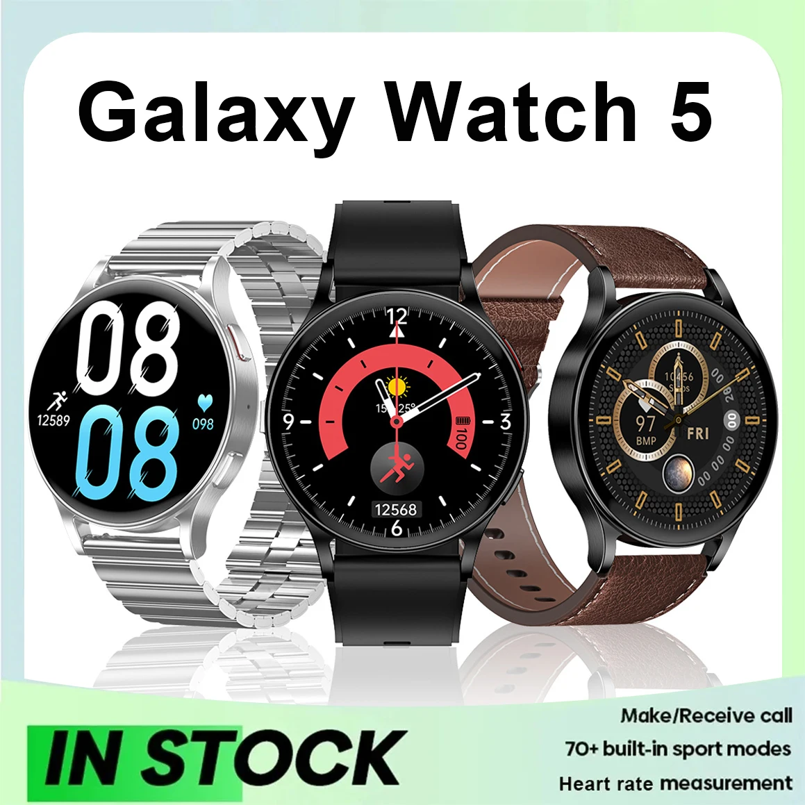 

New 1.6 inch Smart Watch Men for Samsung Galaxy Watch 5 Full Touch Screen Waterproof Custom Dial Men's Watch for Android IOS