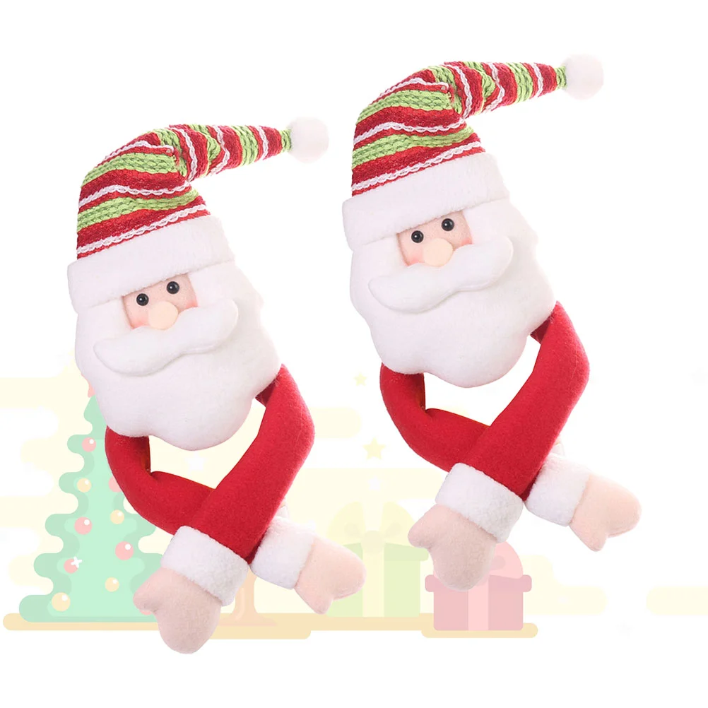

Bottlechristmas Cover Santa Sweater Hugger Tree Topper Xmasdecorations Hands Embrace Claus Festive Ugly Covers Champagne Holder