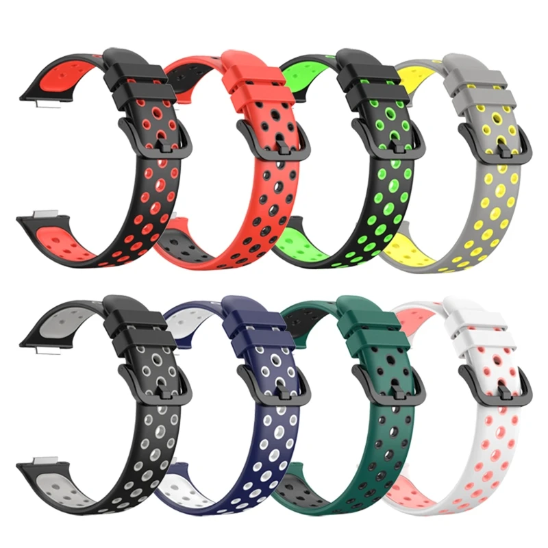 

Силиконовый ремешок, совместимый с смарт-часами HuaweiWatch Fit 2, двухцветный водонепроницаемый спортивный ремешок для наручных часов