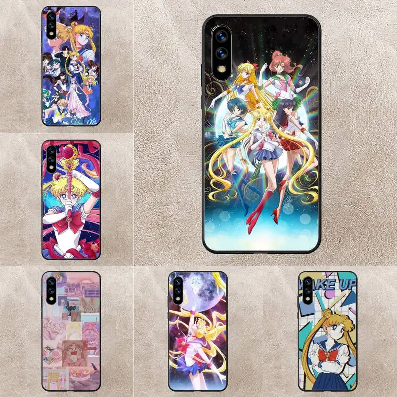 

Cartoon S-Sailor Moon Phone Case For Huawei G7 G8 P7 P8 P9 P10 P20 P30 Lite Mini Pro P Smart Plus Cove Fundas