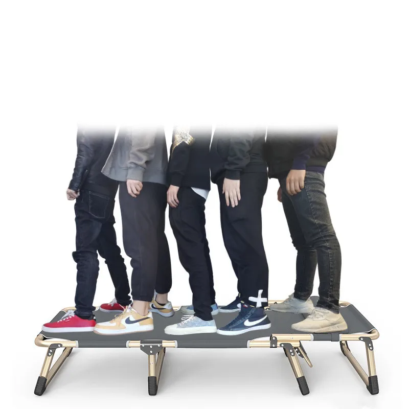 Складная кровать односпальная Офисная и домашняя Простая для обеда улицы похода