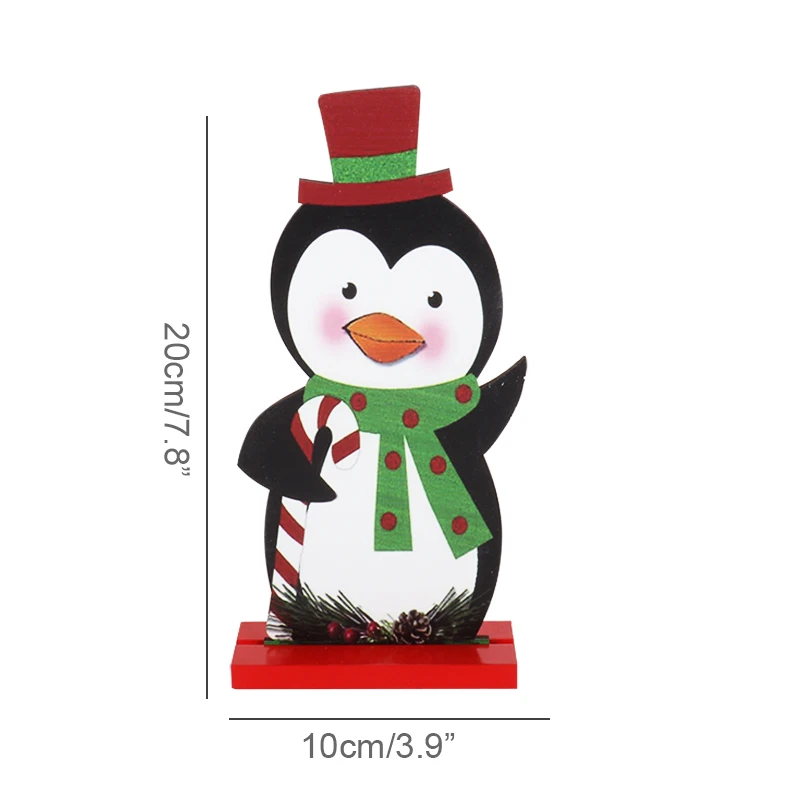 

Рождественские Украшения, Деревянные Олени, Снеговик, Санта-Клаус, Настольные Украшения Ручной Работы