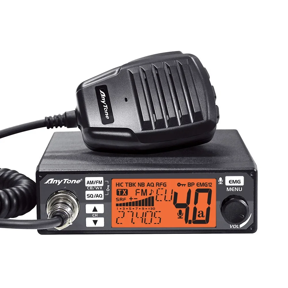 Радиоприемник AnyTone AT-500M II CB 4 Вт AM/FM 26 965-27 405 МГц 40CH 27