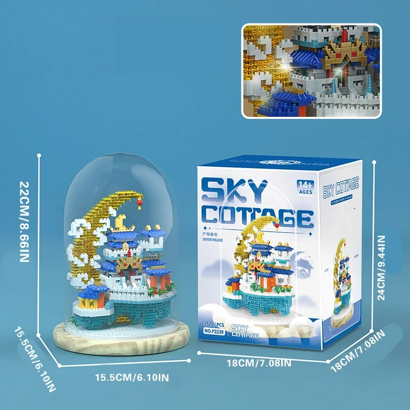 Набор Строительных Блоков Серии Sakura Bonsai - Древняя Китайская Архитектура Стиль Perky