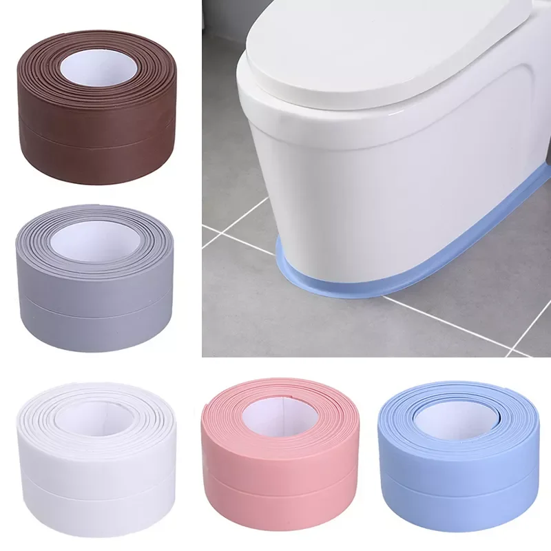 

NEW Bathroom Shower Sink Bath Sealing Strip Tape PVC Self adhesive Waterproof Wall Sticker for Bathroom Kitchen Sticker