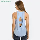 2 в 1, легкая спортивная майка с открытой спиной и бюстгальтером