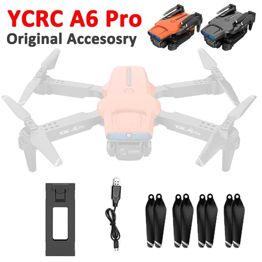 

Оригинальный аксессуар для дрона ycp6 Pro, пропеллер, реквизит в виде кленового листа, Веер-крыло, зарядный USB-кабель для аккумулятора, запасные ...