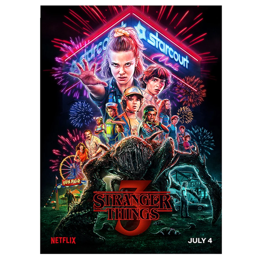 

Алмазная 5d картина «сделай сам», «очень странные дела», Сезон 3, алмазная вышивка, Алмазная мозаика, полноформатная картина Стразы, домашний ...