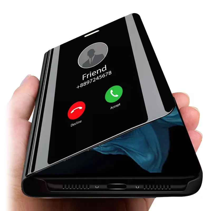 

Case On For Huawei Honor 20 10 lite light 8x 8a 8c 8s paly Mirror Flip Phone Case 360 Full Protective Cover Bumper 8 x a 10lite