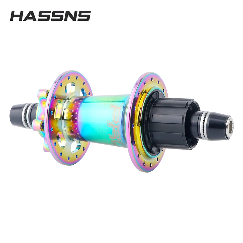 Фото Велосипедная задняя втулка HASSNS Noisy Cube Pro 7 Freehub MTB, 32 отверстия, для дёрт-джампинга, 15*100/10*135 мм, велосипедные втулки №2