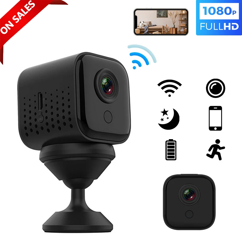 

Мини-камера ночного видения с поддержкой Wi-Fi, 1080P