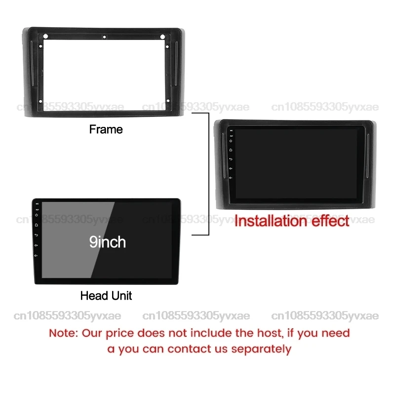 9-дюймовый автомобильный радиоприемник мультимедийный плеер лицевая рамка для