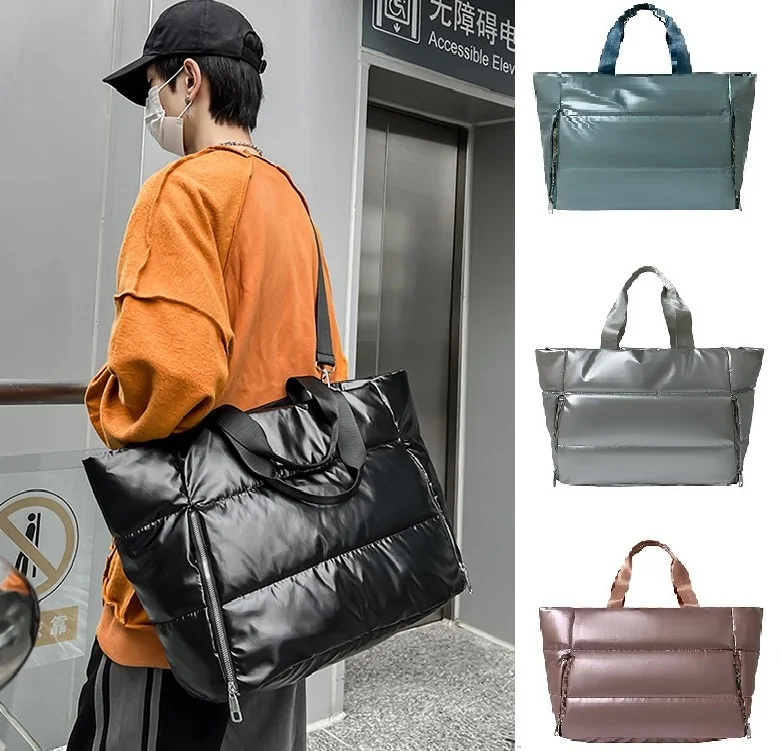 

40L Fashion Space Cotton Tote Travel Storage Bag Waterproof Sports Gym Bags Men Training Fitness Handbag Women Yoga Shoulder Bag