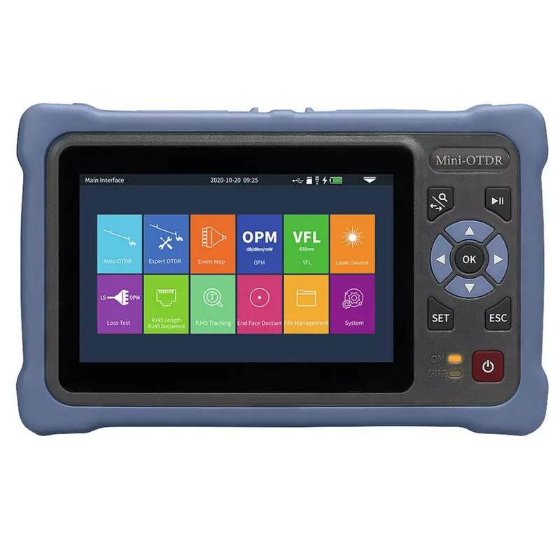 

Mini OTDR 1310/1550nm 26/24dB touch screen Handheld multi functions fiber optic tester Pon VFL Opm OTDR