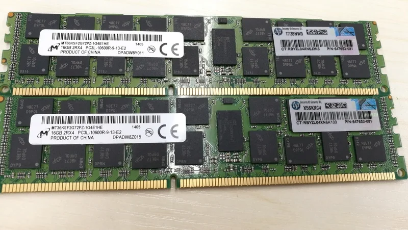 

RAM DL380 G8 DL580 G8 server 16G 1333 647901-B21 647653-081 память 1 шт.