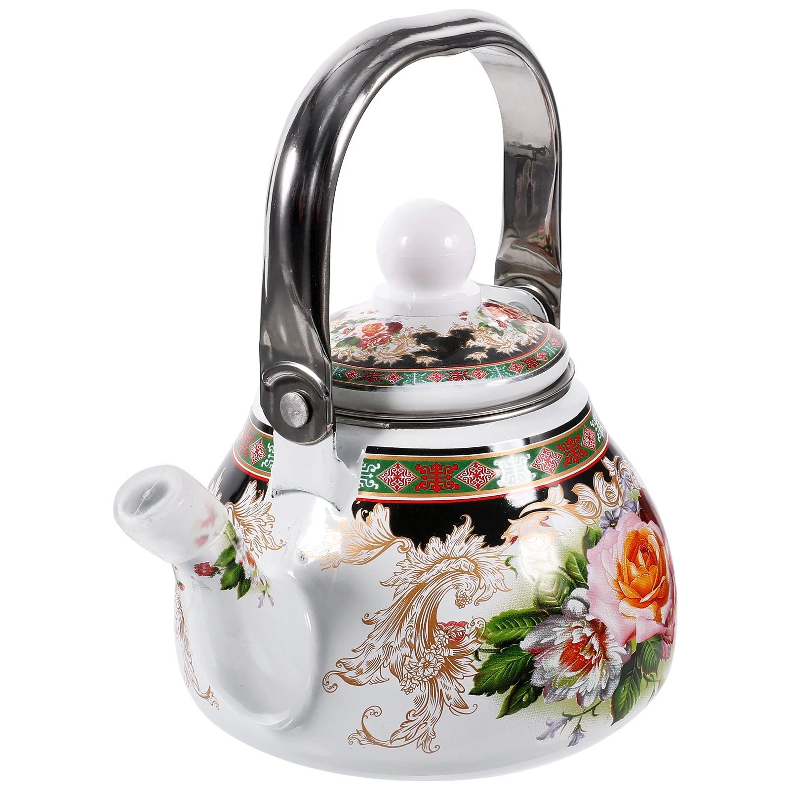 

Tea Pot Retro Enamel Kettle Kettles Pour Coffee Hot Kungfu Teapot Stove Top Water