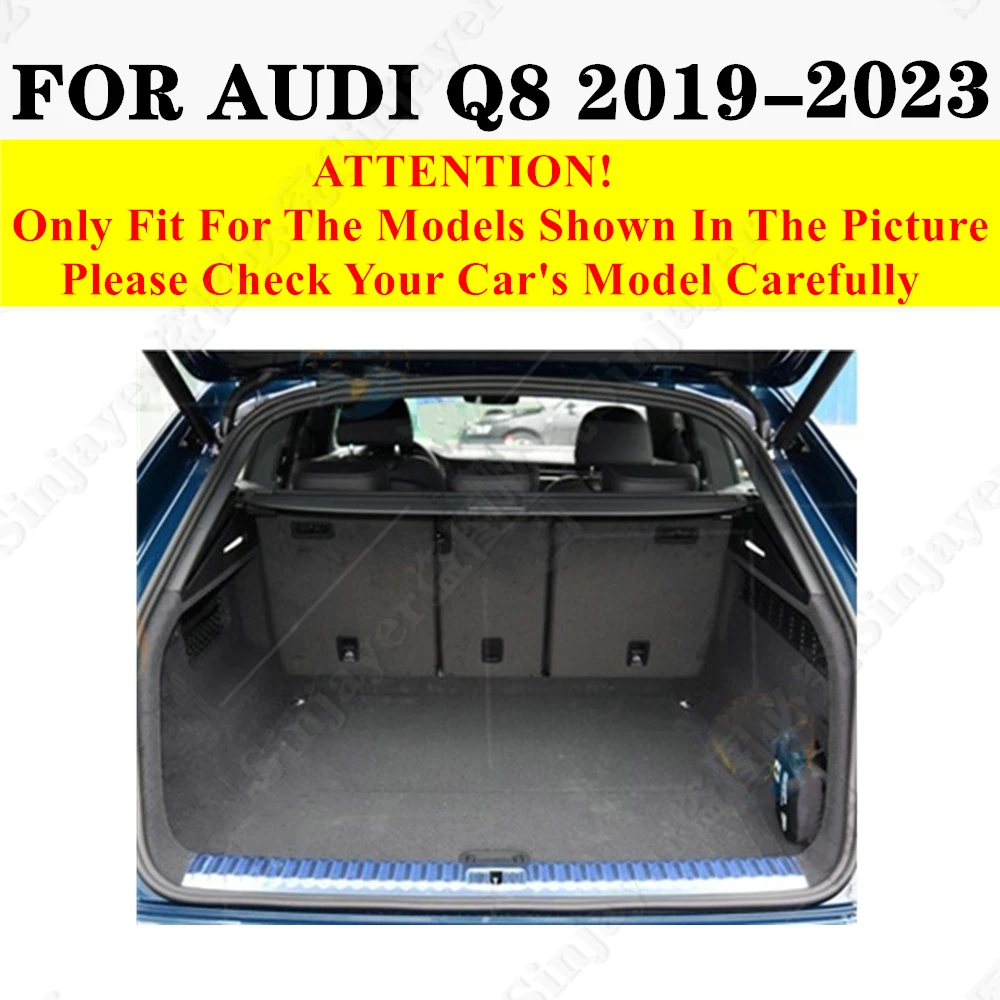 

Коврик для багажника автомобиля для AUDI A1, A5, Q8, Q3, Q7, A3, Q5, A7, A4, SQ5 TT, плоский боковой защитный коврик для груза, коврик для багажника автомобиля