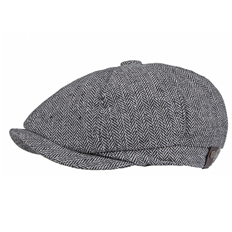 

Vintage Men Beret Newsboy Hat Celebrity Caps Tweed Peaky Blinders Berets Flat Peaked Cap Street Hats For Women Men Hiphop