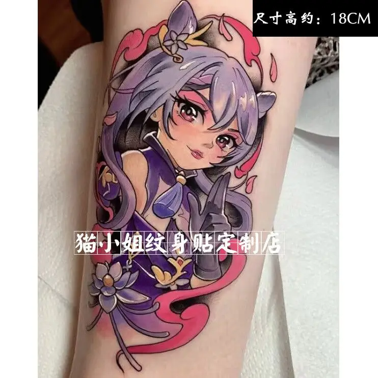 

Game Genshin Keharu Tattoo Stickers Fake Tattoos for Women Sweet Cool Sexy Babes Waterproof Durable Cute Wholesale Festival Art