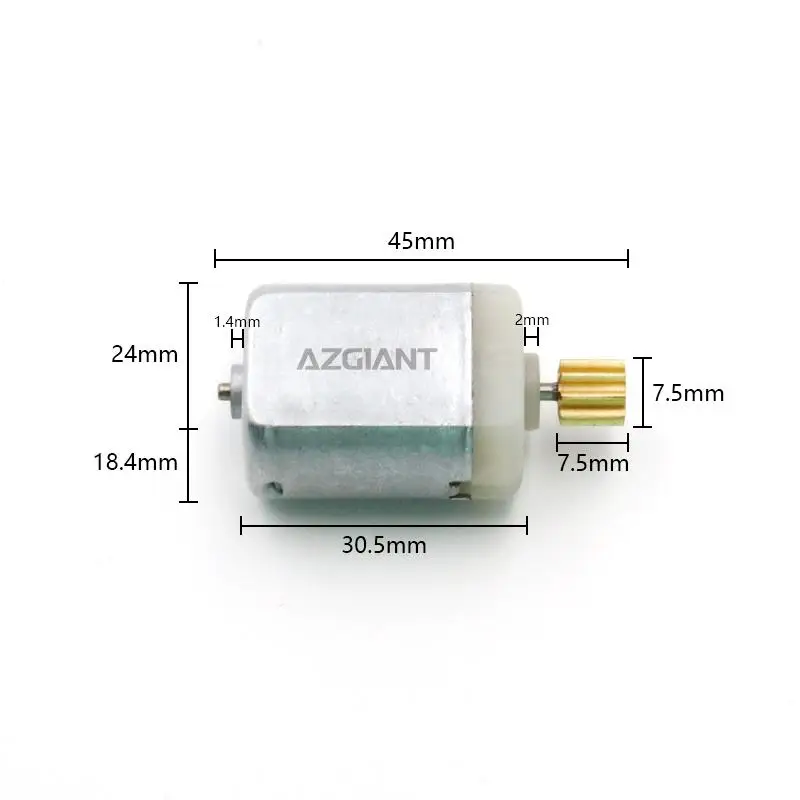 Фото Механизм привода замка двери автомобиля AZGIANT с 9 зубьями, 12В постоянного тока, для Audi Q5 8R/Q5/TT 8J MK2/A5 8T/A5 Sportback FC-280, 12500 об/мин, DIY №5