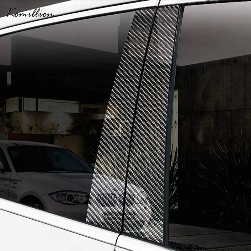 

Car Carbon Fiber Pillar Posts Door Window Trim Decal Cover for Porsche Porsche Macan 2014 2015 2016 2017 2018 2019 2020-2022